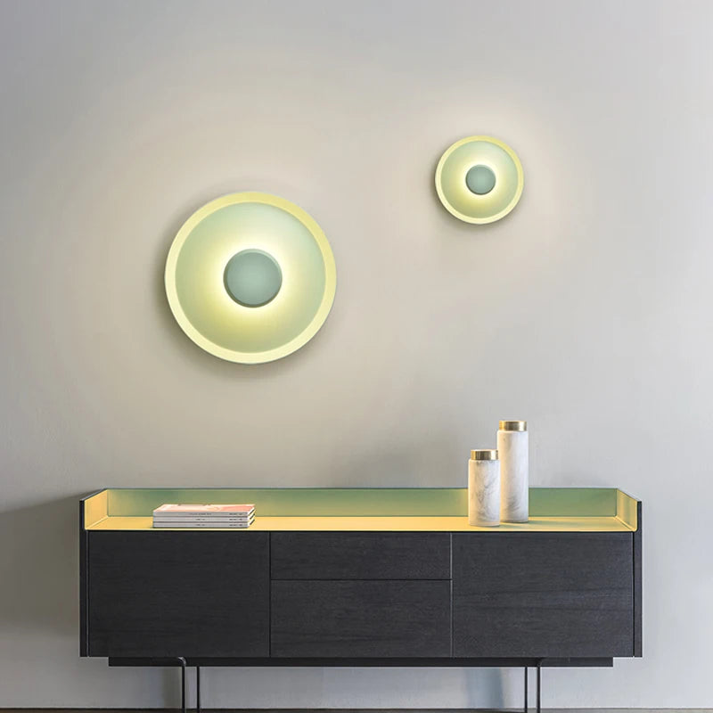makaron applique led métal pour chambre d'enfant et boutique thé - vue 5 sur 10