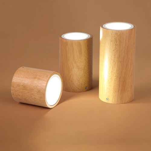 plafonnier led moderne en bois pour décoration intérieure