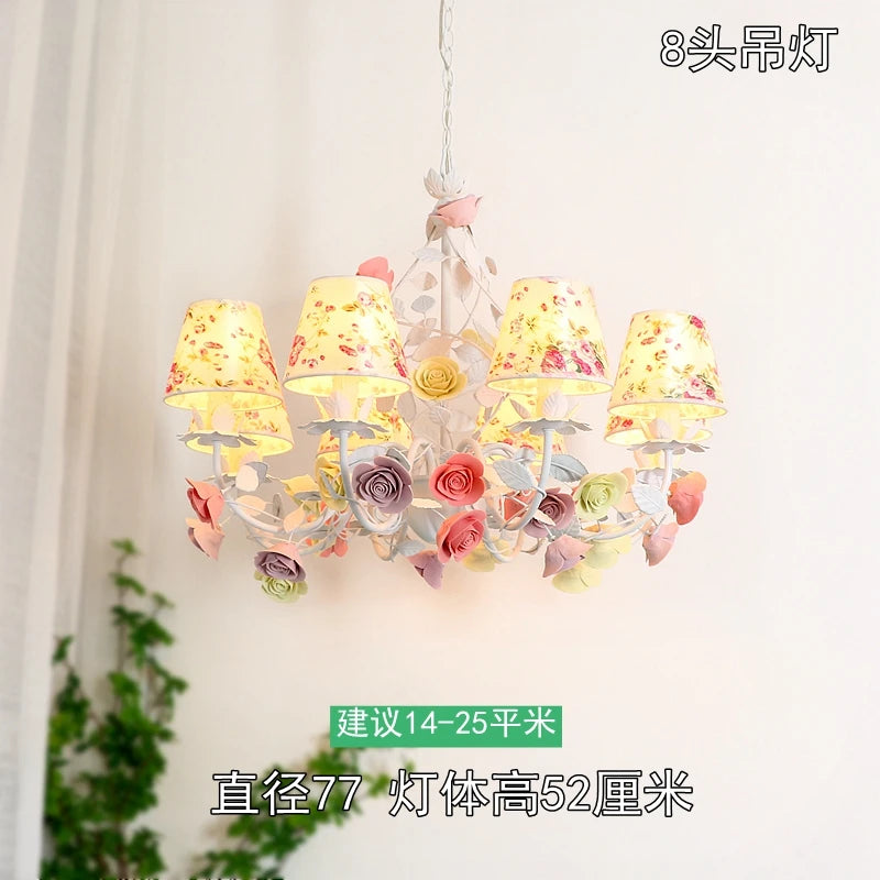 lustre en céramique led style nordique rétro pour un éclairage élégant - vue 10 sur 11