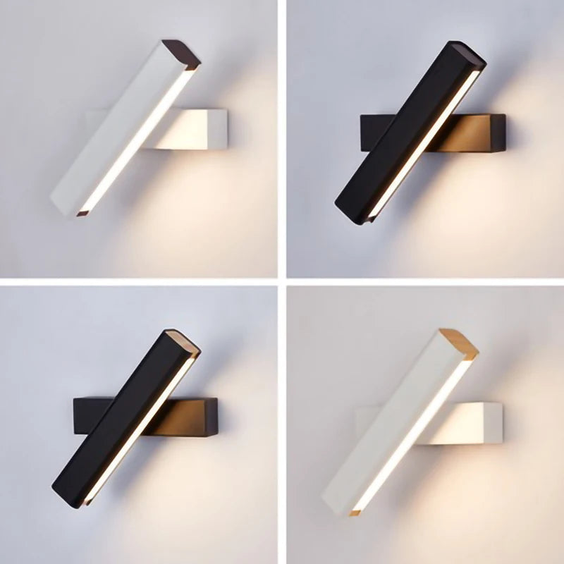 Moderne rotatif applique murale LED lumière salon chambre Foyer Restaurant applique éclairage porche étude lecture couloir décor applique murale 6pa - vue 2 sur 22