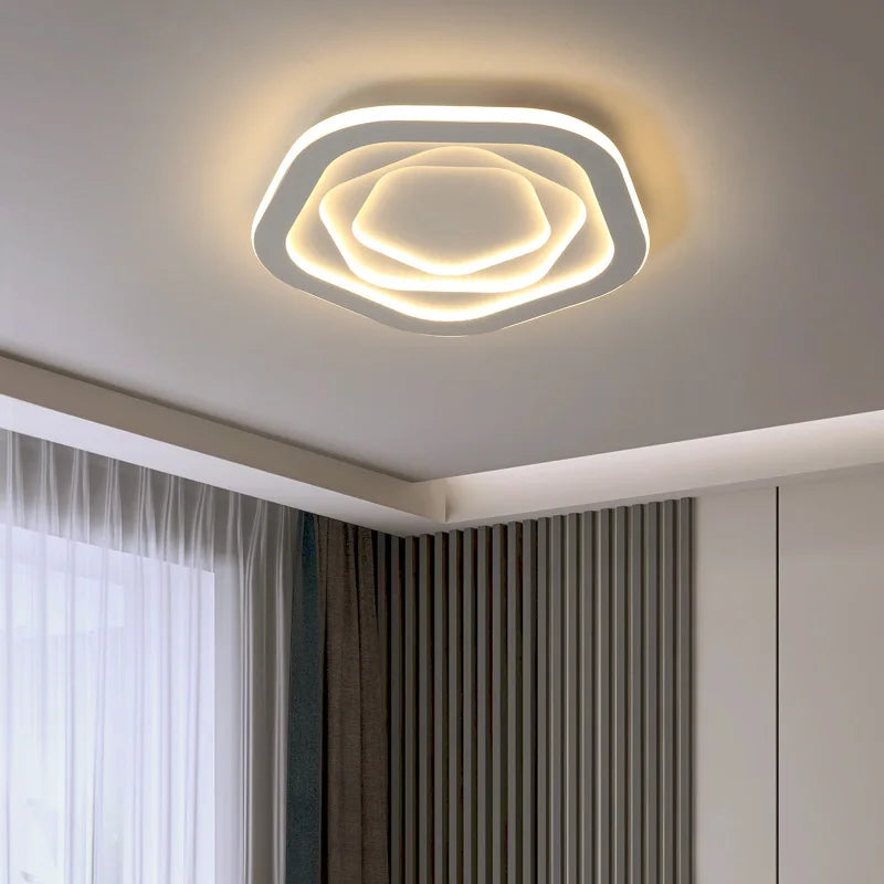 plafonnier moderne minimaliste à lumière led créative ultra mince - vue 4 sur 12