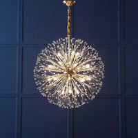 lustre moderne en cristal design lumineux pour intérieur décoratif