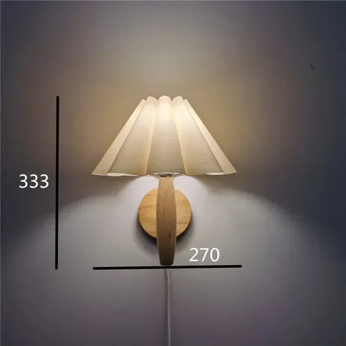 Applique murale Led en bois avec interrupteur - vue 4 sur 14