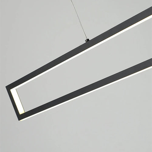 Modern LED black dimming living room light used for hanging decoration of restaurant, coffee shop, bar lighting fixtures