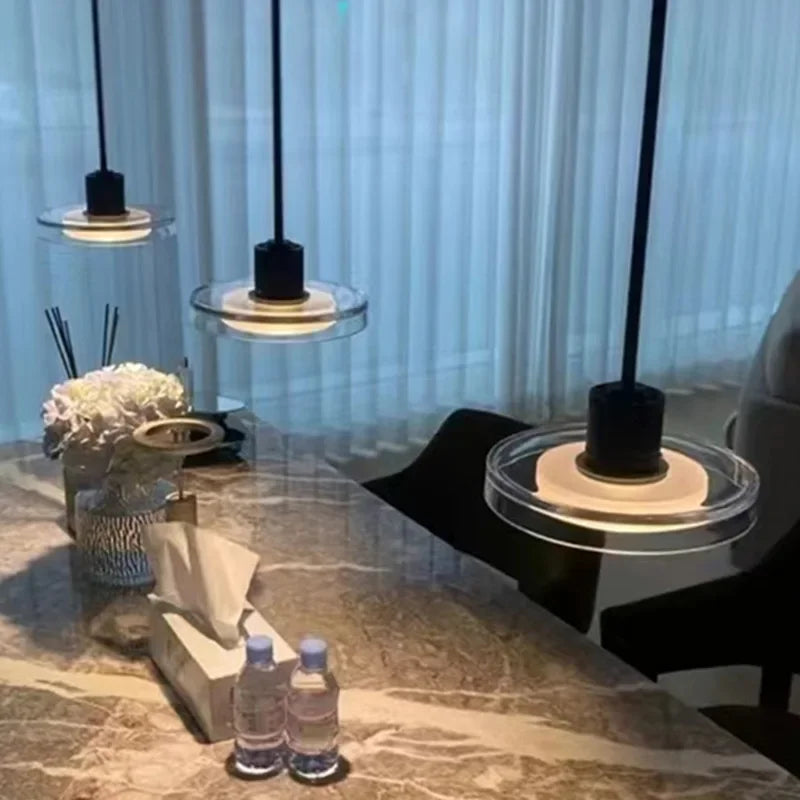 Italy Design Glass Small Chandelier for Bedroom Living Dining Room Led Pandant Light Home Decor Fixture Hanging lamp - vue 4 sur 8
