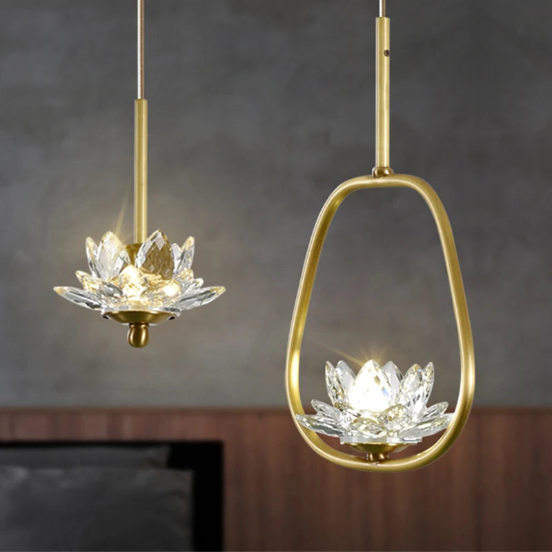Suspension LED en cristal Zen