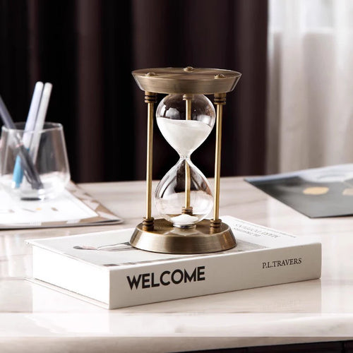 sablier créatif nordique en métal pour décoration et cadeau - vue 7 sur 8