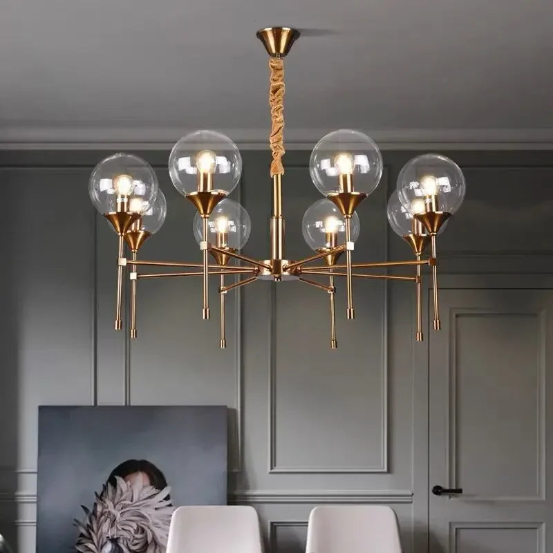 lustre moderne nordique design élégant pour éclairage d'ambiance - vue 5 sur 15