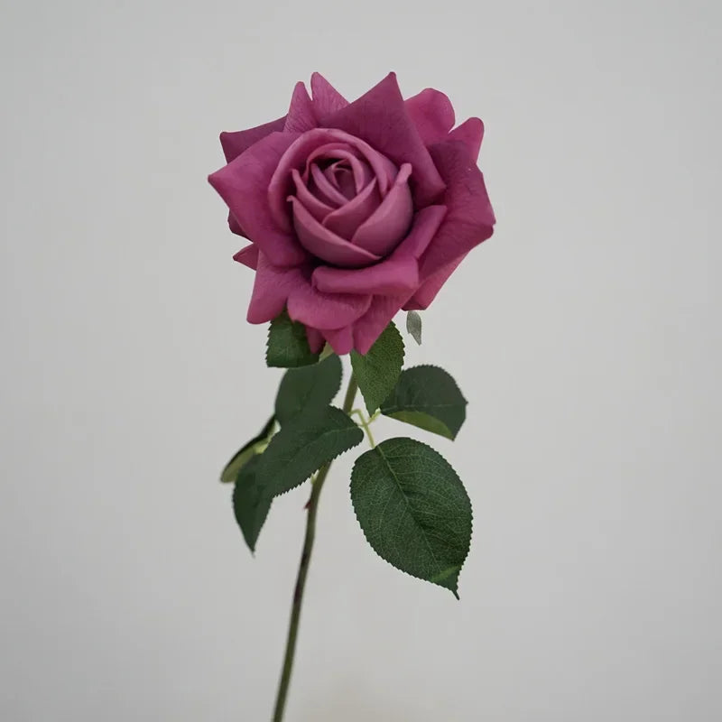 branche de roses artificielles en latex pour décoration et cadeaux - vue 11 sur 11