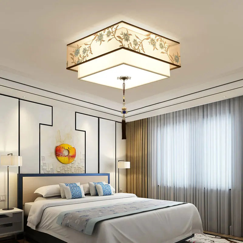 lustre chinois rétro pour un éclairage élégant et chaleureux - vue 4 sur 17