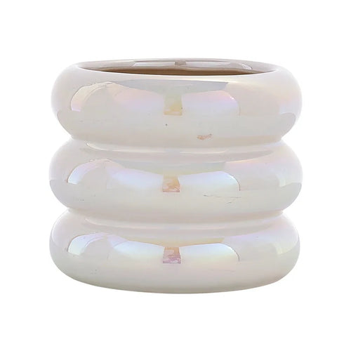 pots de fleurs en céramique géométriques pour décoration de jardin - vue 14 sur 15