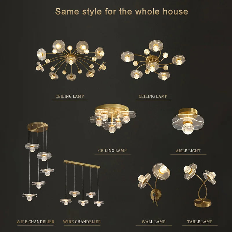 Modern Led personalized decoration lotus leaf garden wall lamp, bedside bedroom, living room, staircase, corridor, kitchen backg - vue 6 sur 23