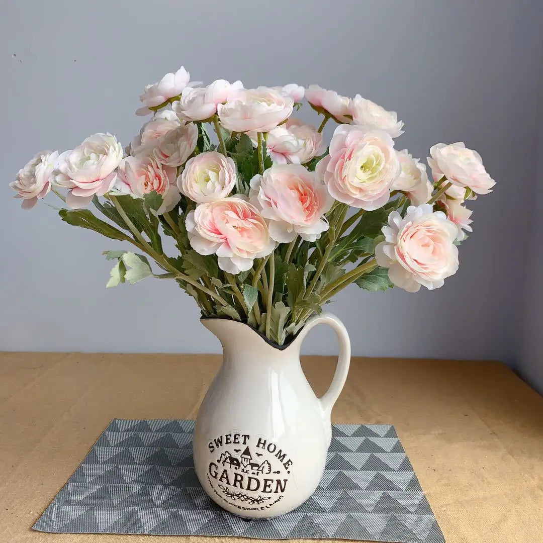 bouquet de fleurs artificielles en soie pour décoration et accessoires photo - vue 4 sur 12
