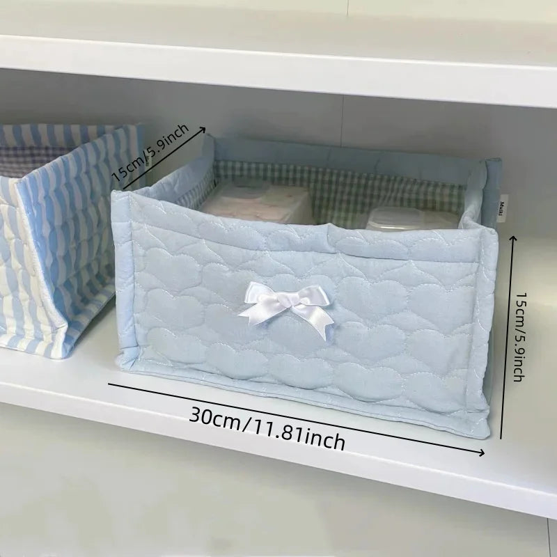 panier de rangement carré mignon pour décoration maison - vue 7 sur 13