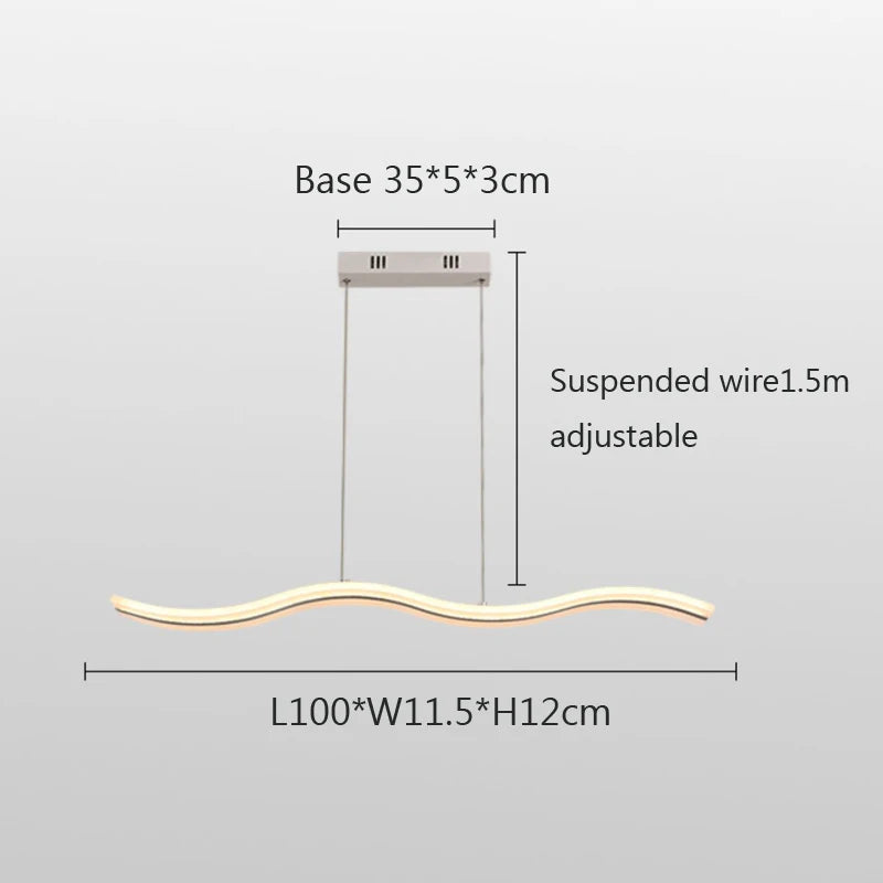 suspension led moderne pour décoration intérieure élégante - vue 7 sur 8