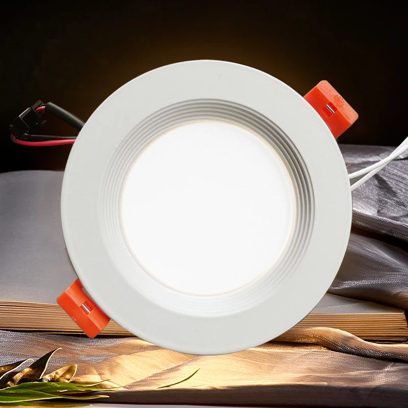 spot led encastré rond pour éclairage intérieur lumineux - vue 4 sur 6
