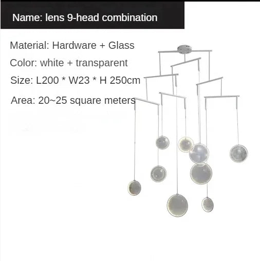 luminaire minimaliste moderne miroir convexe créatif en verre - vue 9 sur 9