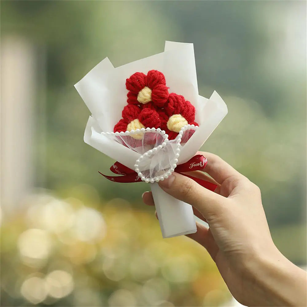 bouquet de tournesols au crochet fait main pour cadeaux et décorations - vue 9 sur 13