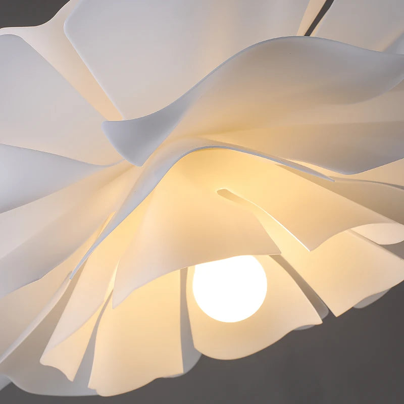 Nordique chambre fleur lustre créatif mode fille chambre lampe moderne simple salle à manger salon décoration lustre - vue 6 sur 9