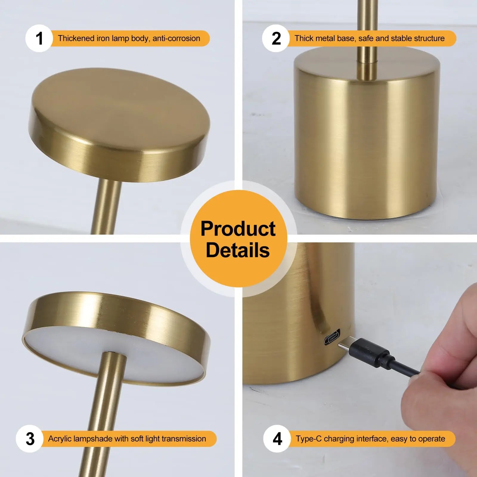 Lampe de table sans fil MEEROX - vue 4 sur 12