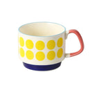 Ensemble tasses japonaises floral retro ceramique 300 ml