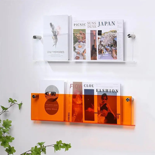 porte-brochures mural en acrylique pour magazines et littérature - vue 8 sur 40