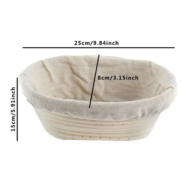 corbeille à pain en rotin panier pour cuisson et fermentation - vue 13 sur 18