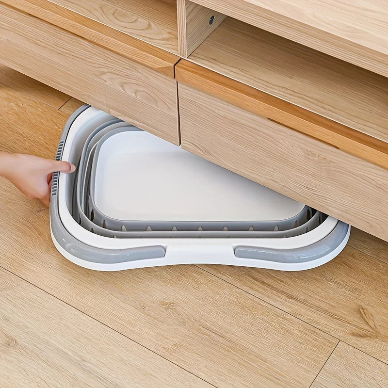 panier à linge pliable pratique pour rangement facile - vue 6 sur 10
