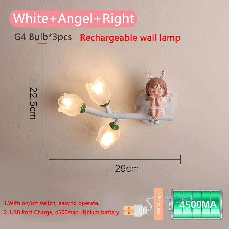 applique murale rechargeable en résine pour chambre d'enfant décorative - vue 16 sur 22
