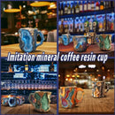 Mug café relief élégant style américain tasse design
