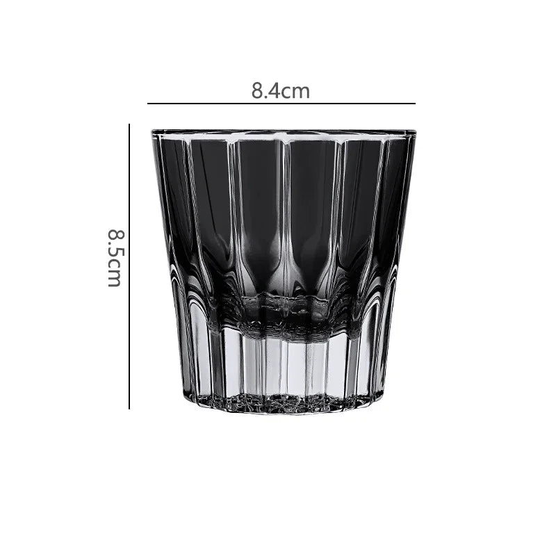 Verre whisky cocktail stries verticales design cristal 200ml - vue 15 sur 15