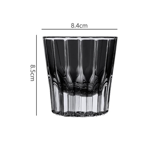 Verre whisky cocktail 200 ml rayures verticales design