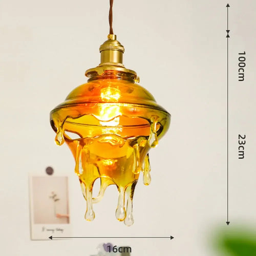 lampe créative gouttelettes de bougie design rétro pour décoration artistique - vue 11 sur 10