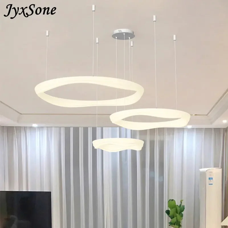 Plafonnier LED suspendu au design nordique moderne - vue 3 sur 15