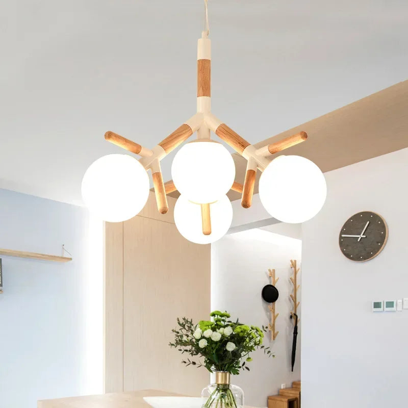 lustre led moderne pour décoration intérieure suspendue - vue 2 sur 7