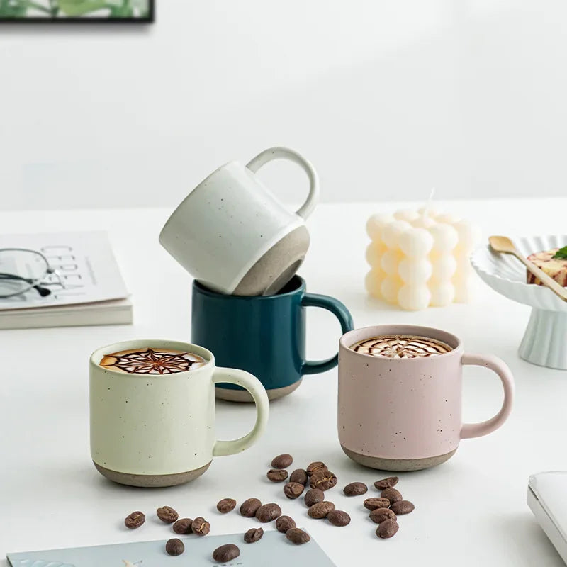 Mug café céramique moucheté style rétro 150ml