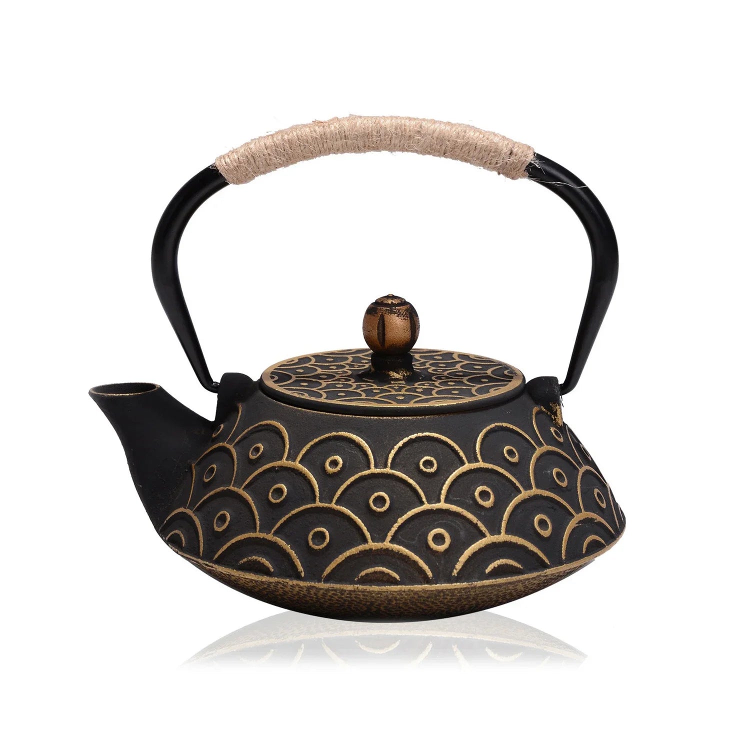 Théière japonaise en fonte avec infuseur maille 750ml - vue 6 sur 7