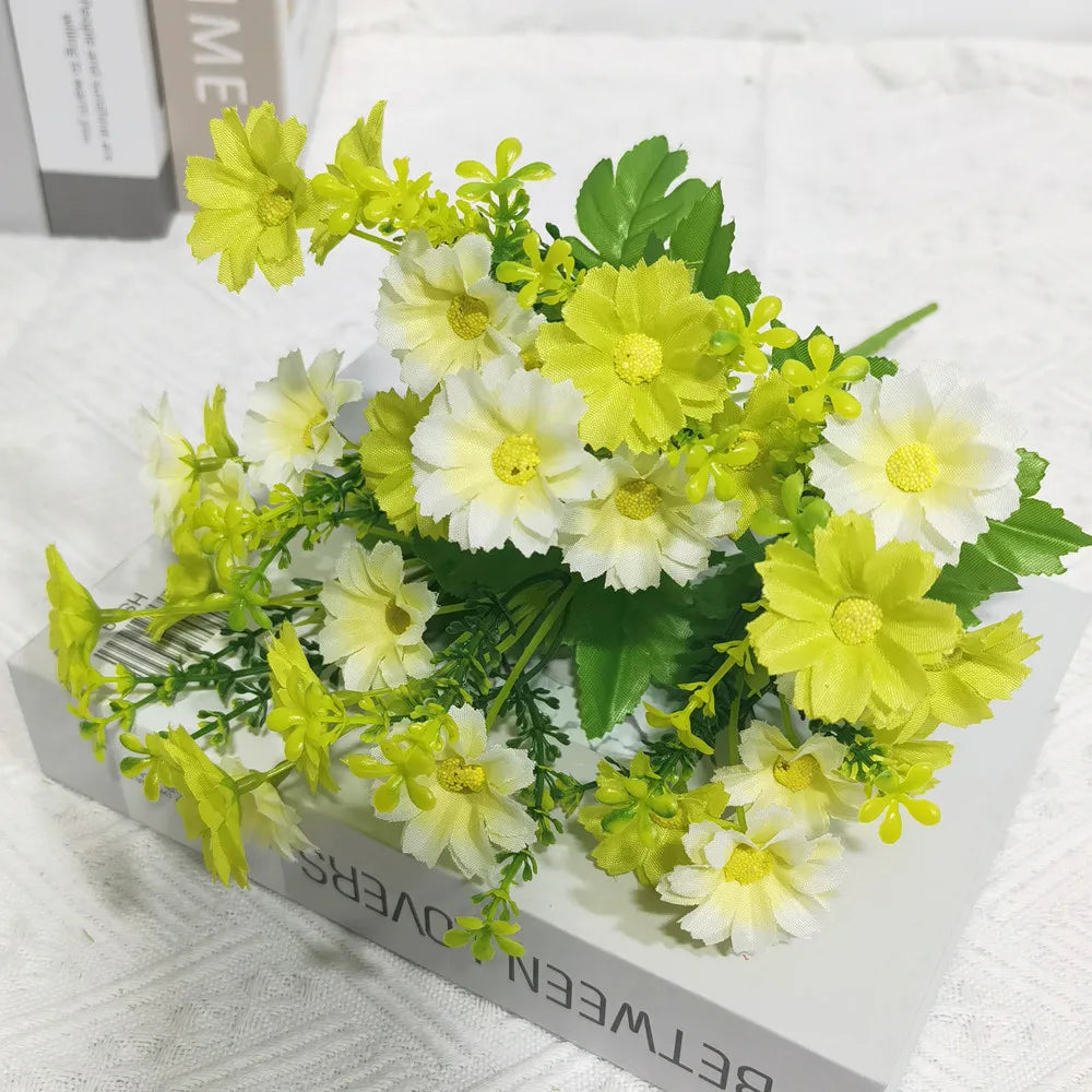 lot de fleurs artificielles résistantes aux uv pour décoration extérieure - vue 7 sur 16