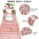 Chemin de table paillettes doré argent rose festif