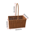 panier de pique-nique en osier pour rangement et courses