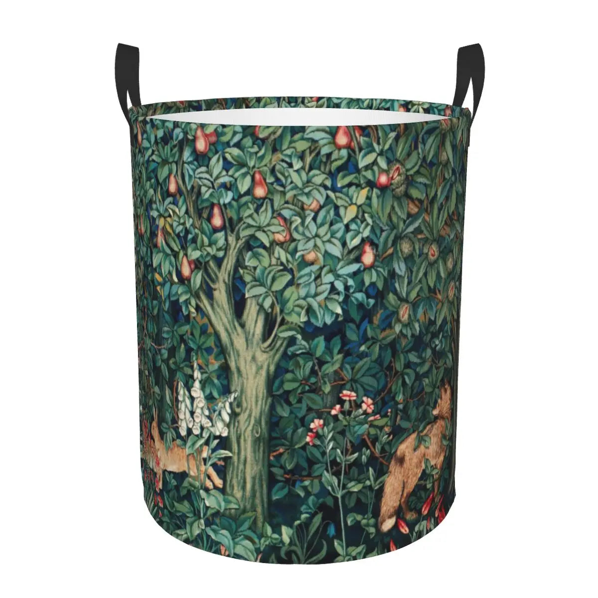 panier à linge pliable floral pour rangement jouets bébé - vue 18 sur 30