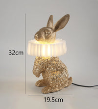 lampe à poser lapin nordique décorative pour enfants et intérieur