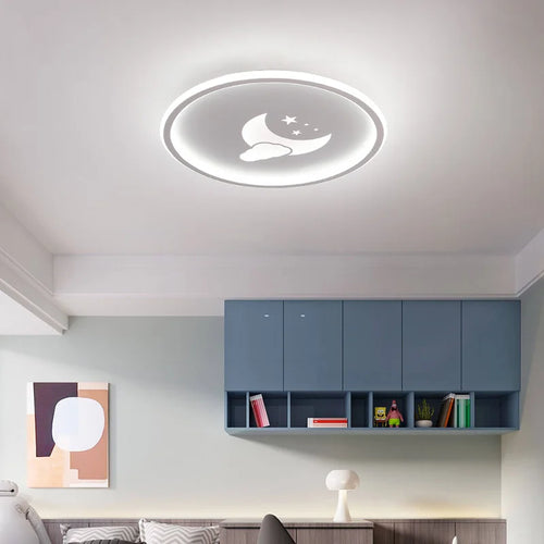 plafonnier led nordique dessin animé lune nuage créatif pour enfants - vue 2 sur 12