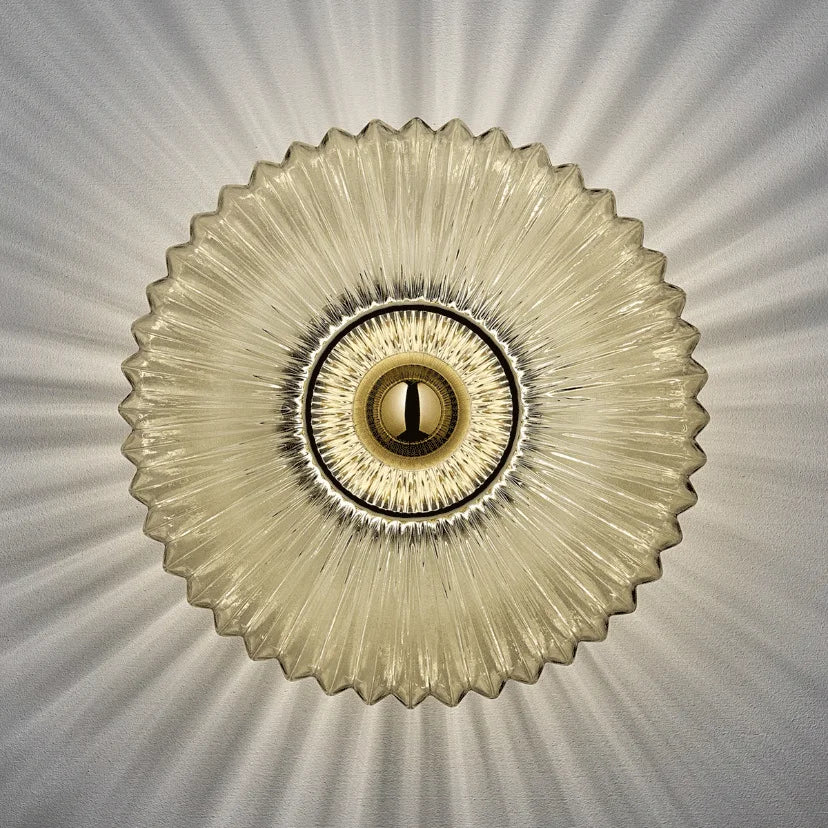 Éclairage en verre Bauhaus Vintage pour salon - vue 7 sur 9