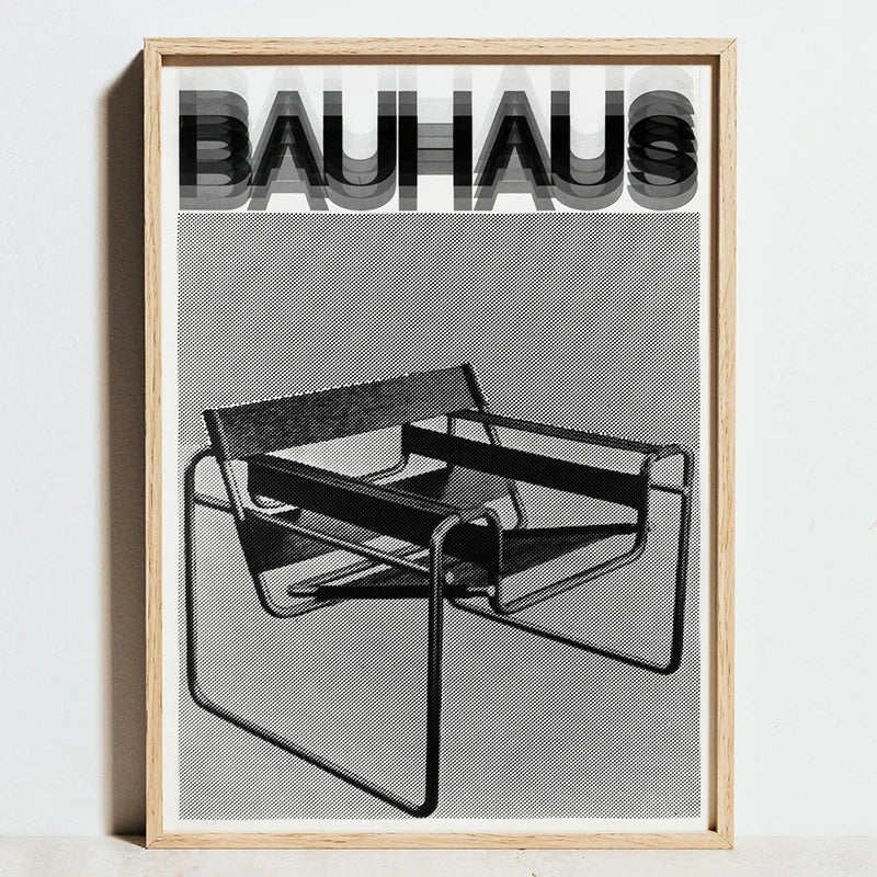 affiches géométriques Bauhaus art mural abstrait décoration moderne
