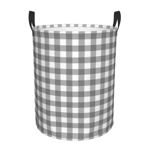panier à linge pliable personnalisé à damier géométrique pour enfant - vue 28 sur 30
