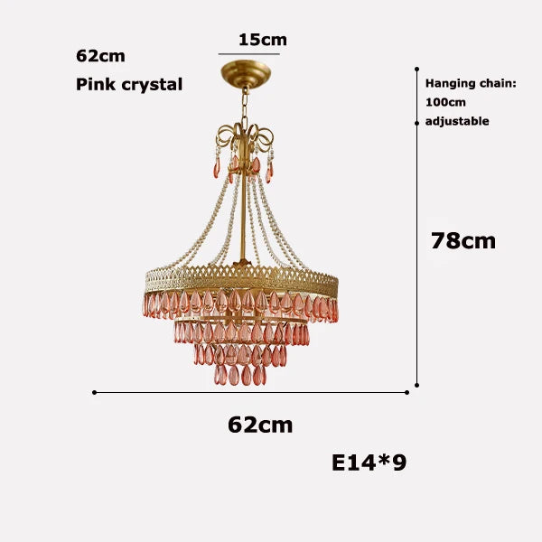 lustre à led cristal en forme de goutte d'eau 2024 pour éclairage élégant - vue 10 sur 14
