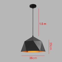 suspension style industriel rétro