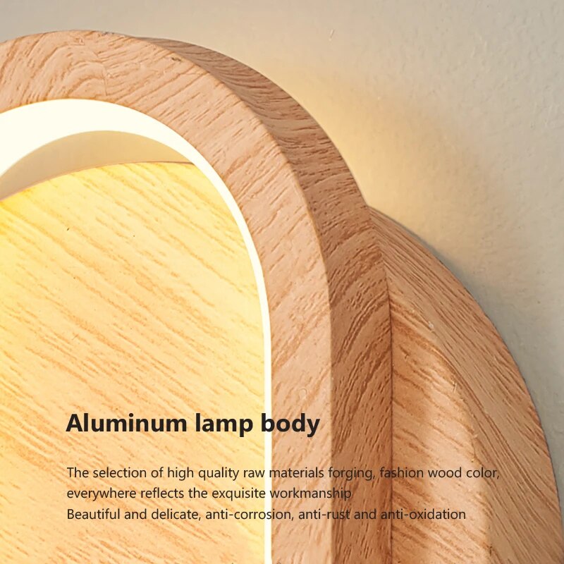 Applique murale moderne en bois LED
