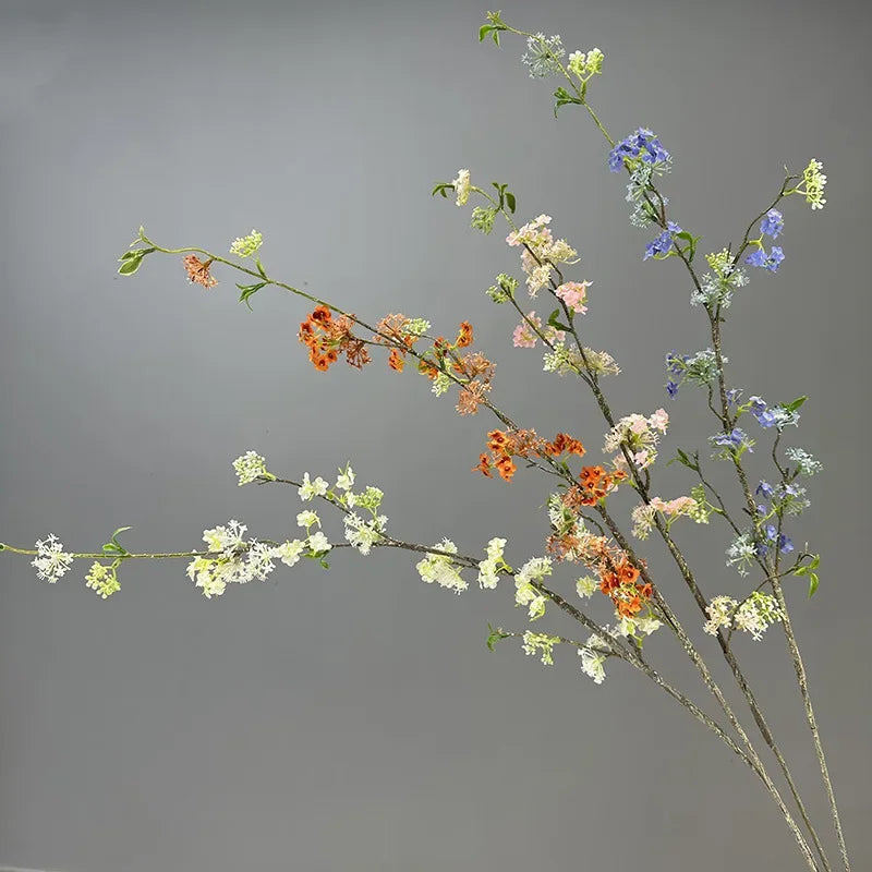 décoration de table en fleurs artificielles et saule neige - vue 5 sur 10
